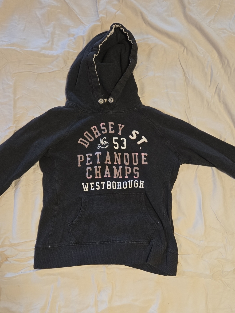 Vintage H&M Grey And Pink Graphic Hoodie